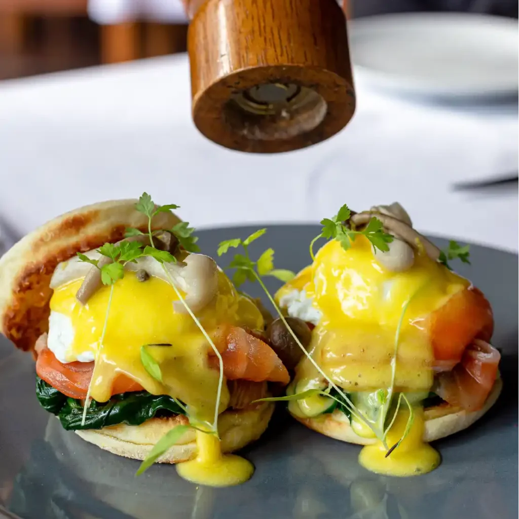Kick off your day in Bali with our Signature Bennedict